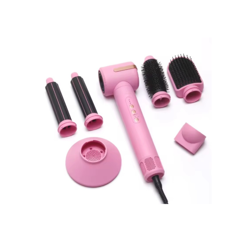 HairStyler Multifonction 6-en-1 – Rose