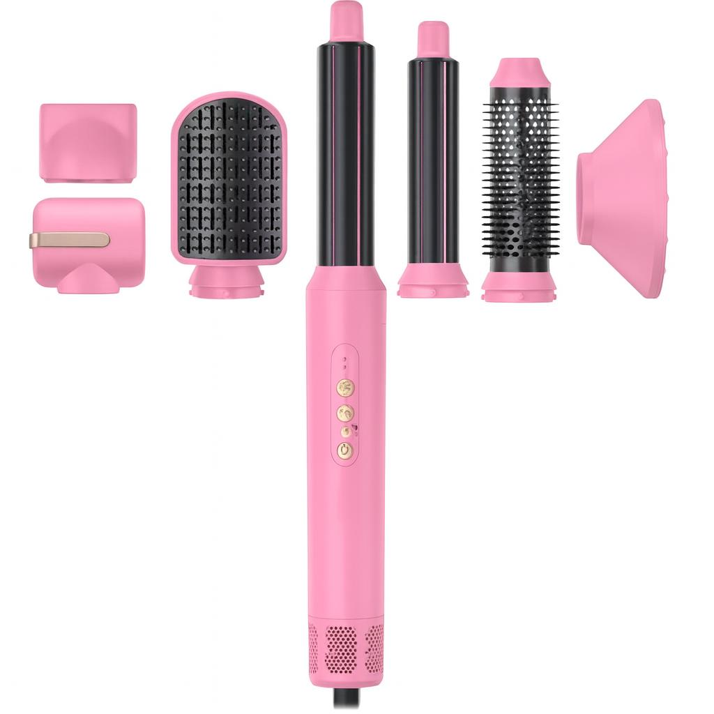 HairStyler Multifonction 6-en-1 – Rose